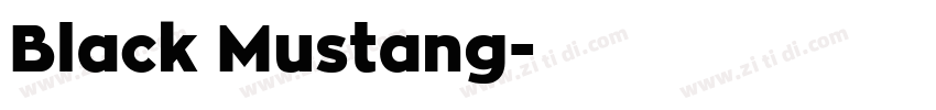 Black Mustang字体转换